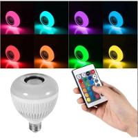 Lâmpada Led Rgb Musical 12W Caixa De Som Bluetooth 2 Em 1 - 3