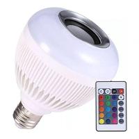 Lampada Luz Led Rgb Bluetooth Caixa Som Controle Remoto - 1