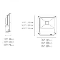 Projetor Led para Uso Externo 10w 6500k Bivolt Preto