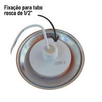 Refletor Power Led 5W Inox Cor Da Luz Azul Iluminação Para Piscina - Brustec
