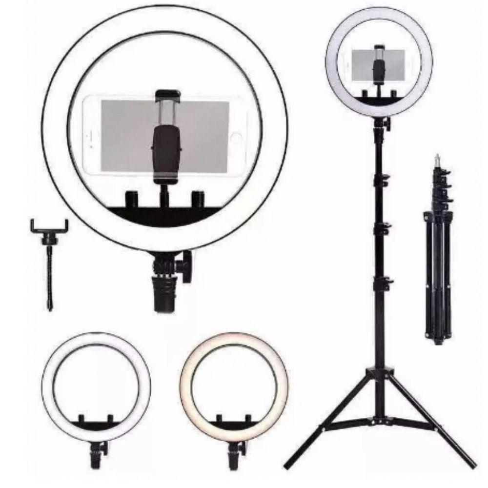 Kit Fotografia Ring Light Com Tripé Completo - 1