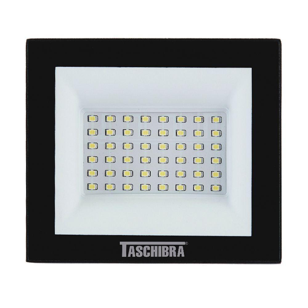 Kit 6 Refletores Taschibra Led Tr Slim 30w 6500k Preto Bivolt - 3