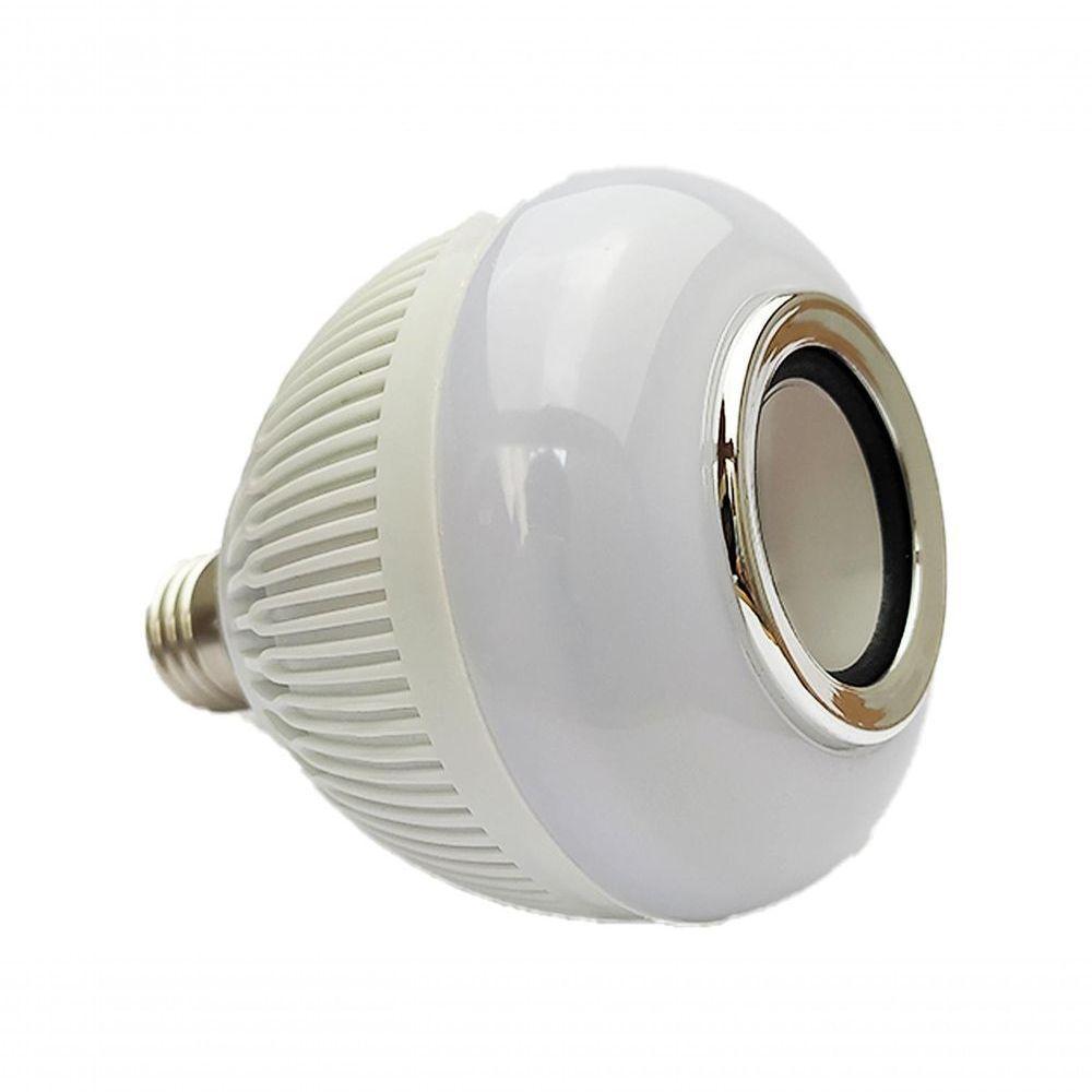 Lampada Bluetooth Led Caixa Som Music Rgb + Controle Remoto - 1