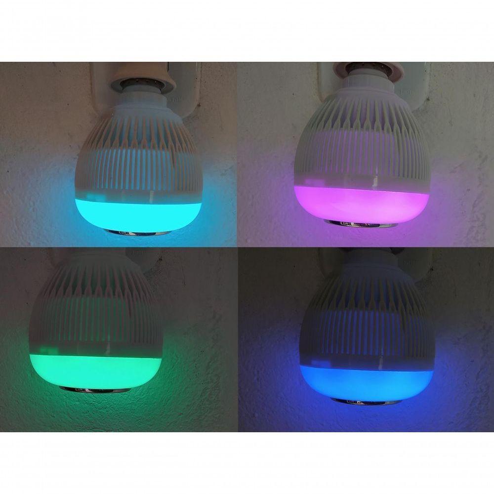 Lampada Bluetooth Led Caixa Som Music Rgb + Controle Remoto - 2