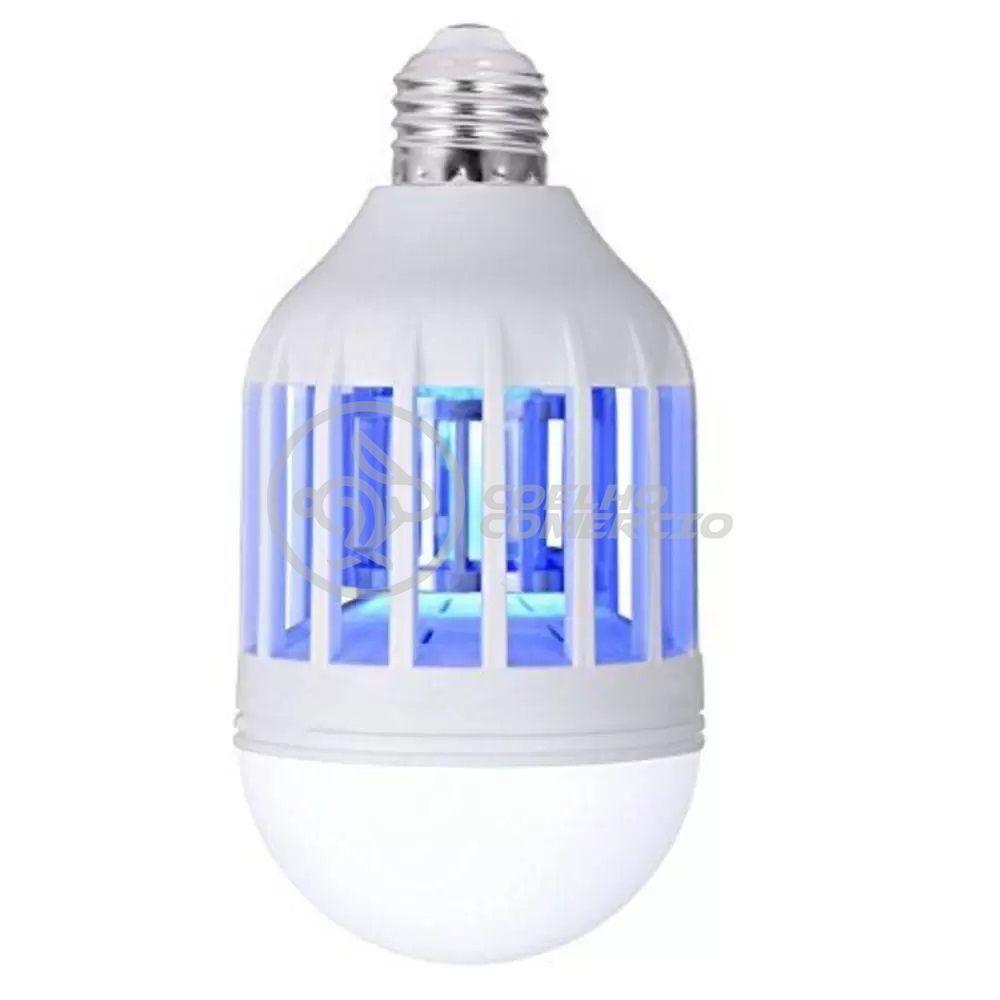 Lâmpada Luz Led Branco 15w Atrai Choque Mosquito - 4