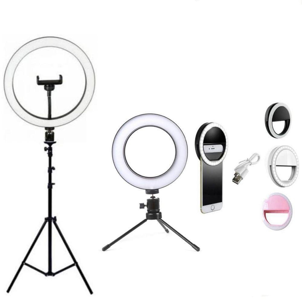 Ring Light Iluminação Portátil Com Tripé Filmagem Celular - 1