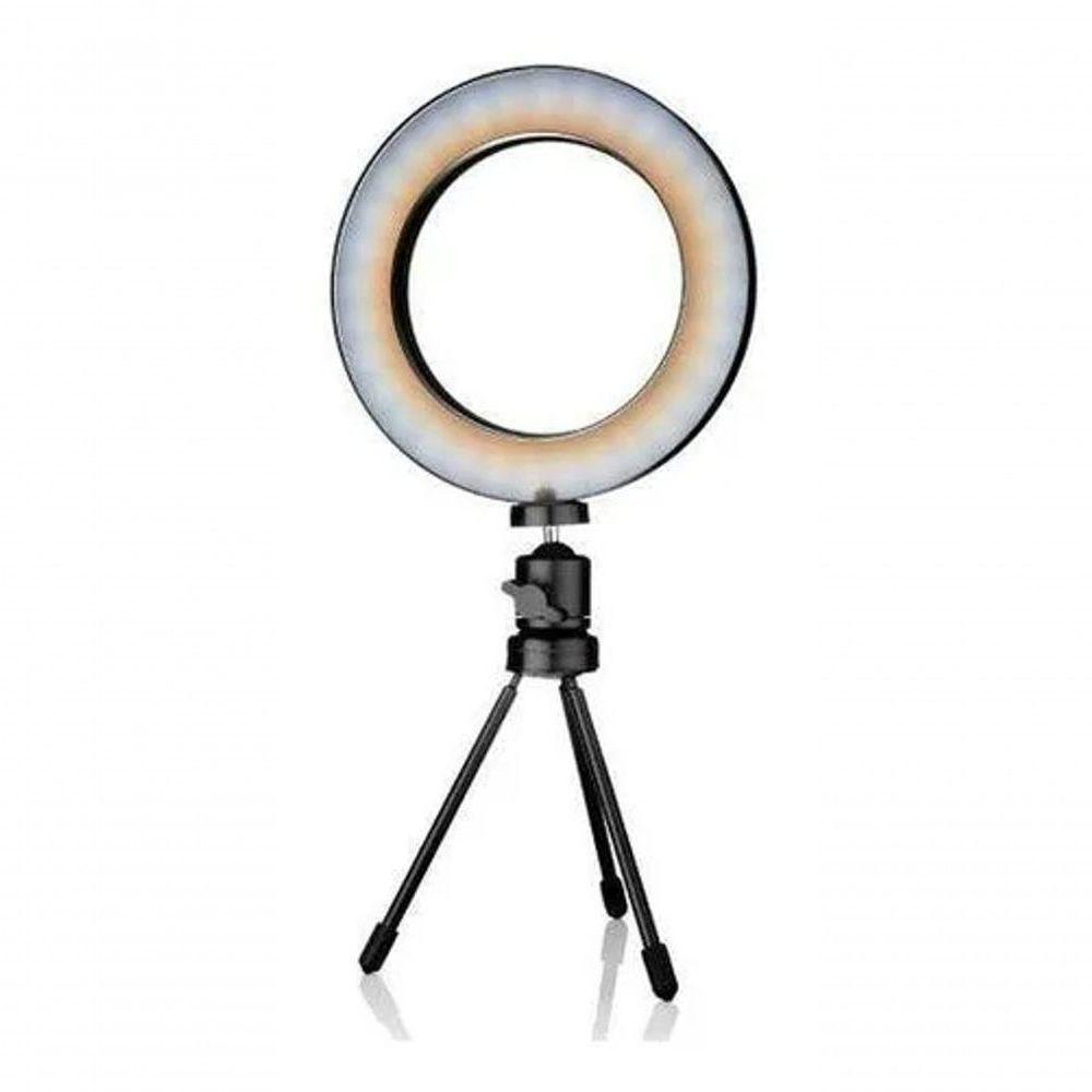 Ring Light 16Cm Com Tripé De Mesa E Controle Ring Fill Light - 1