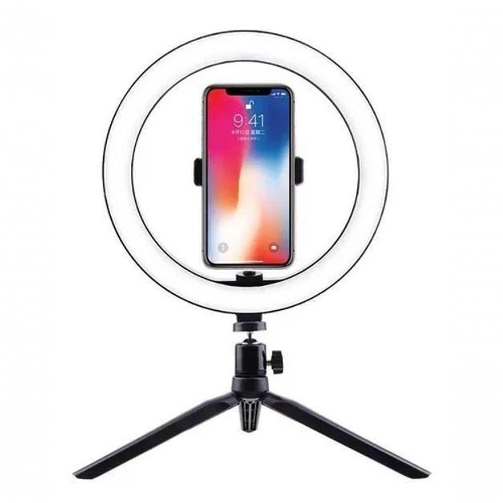 Ring Light 16Cm Com Tripé De Mesa E Controle Ring Fill Light - 2