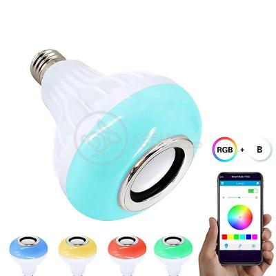 Lâmpada Led 12W E27 Rgb Colorida Com Caixa De Som Bluetooth