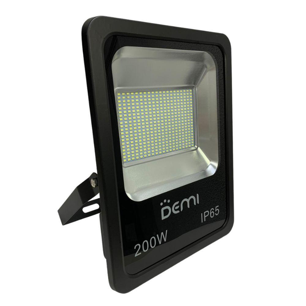 Refletor Projetor Led Slim 200w 6500k Bivolt Preto - Demi - 2