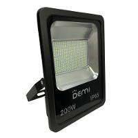 Refletor Projetor Led Slim 200w 6500k Bivolt Preto - Demi - 2