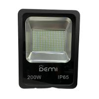 Refletor Projetor Led Slim 200w 6500k Bivolt Preto - Demi