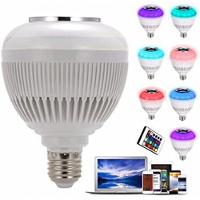 Lampada Musical De Led Bulbo Bluetooth Rgb + Controle Remoto - 1