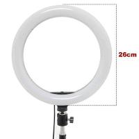 Ring Light Led Iluminador 26Cm Completo + Tripé 2.1M