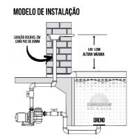Cascata 180cm De Embutir Na Parede Com Acabamento Em Aço Inox Para Piscina - 5