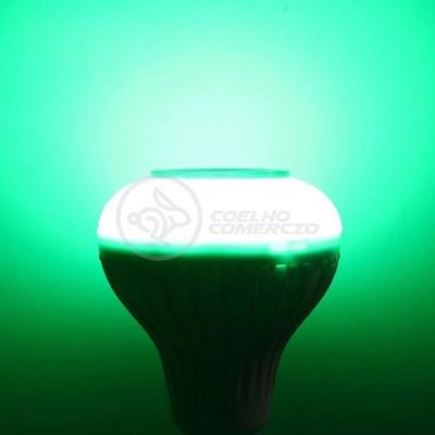 Lâmpada Led 12W E27 Rgb Colorida Com Caixa De Som Bluetooth