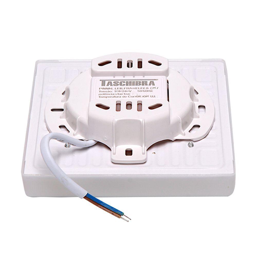 Painel De Led Frameless Quadrado Embutir/sobrepor 32w Bivolt Taschibra 6500k Luz Fria - 2