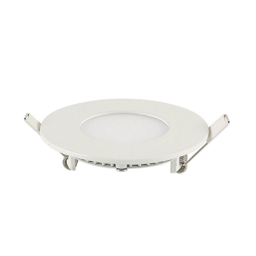 Painel De Led Redondo Embutir 6w Bivolt Blumenau 6500k Luz Fria - 1