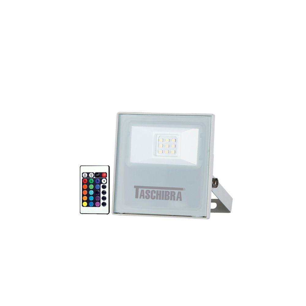 Refletor Tr Led 10w Rgb - Taschibra Branco - 1
