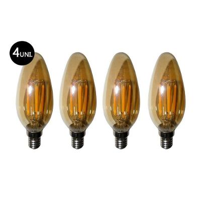 Lampadas De Led Kit 4 Multi Filamento Bivolt 30W Iluminação