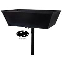 Lixeira de Rua Modelo Retangular 60cm - 2