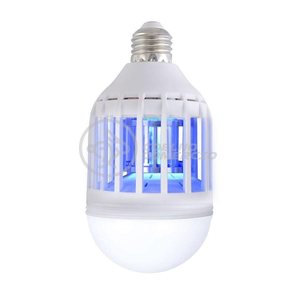 Lâmpada Luz Led Branco 15w Atrai Choque Mosquito - 7