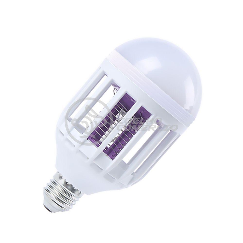 Lâmpada Luz Led Branco 15w Atrai Choque Mosquito - 9