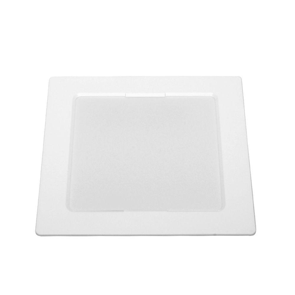 Painel Com Placa De Led Taschibra 12w Lys Quadrado Embutir Bivolt 3000k Luz Quente - 1