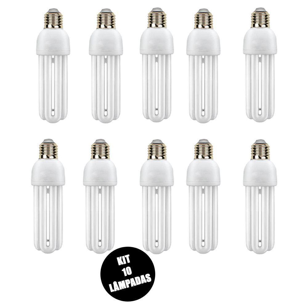 Lampada Fluorescente 220V Kit 10 Uni 15W Branco Frio Ambient - 1