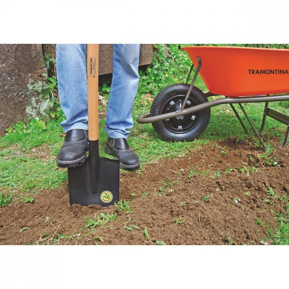 Vanga com Ponta 402/00 em Aço com Cabo de Madeira 120 Cm - 2