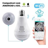 Lâmpada Inteligente Câmera Ip Wifi Panorâmica - 5