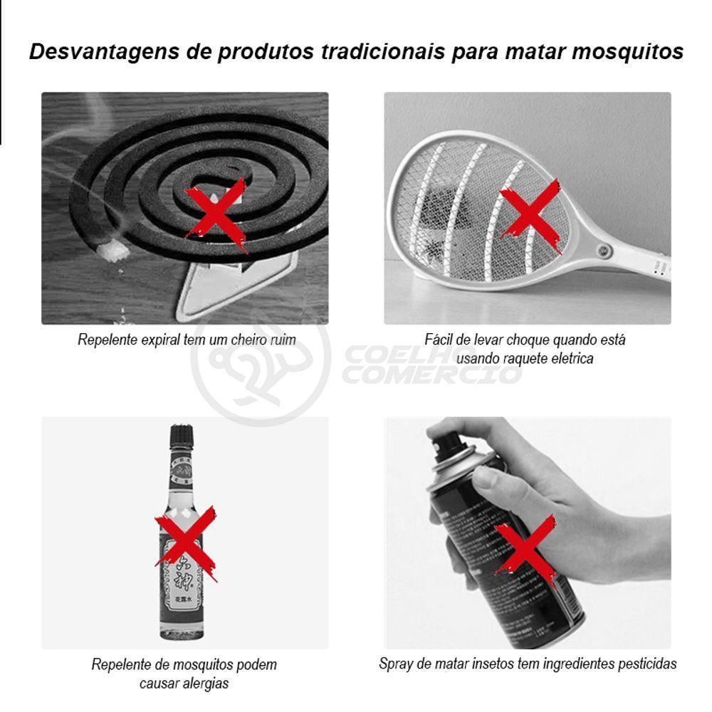 Lâmpada Luz Led Branco 15w Atrai Choque Mosquito - 4