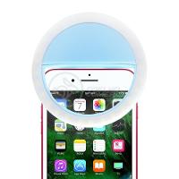 Anel De Luz Selfie Mini Ring Light Android E Ios - Azul - 1