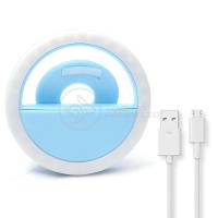 Anel De Luz Selfie Mini Ring Light Android E Ios - Azul - 2