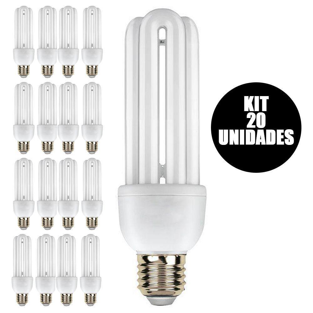 Lampada Fluorescente 220W Kit 20 Uni 15W Branco Frio Ilumina - 1