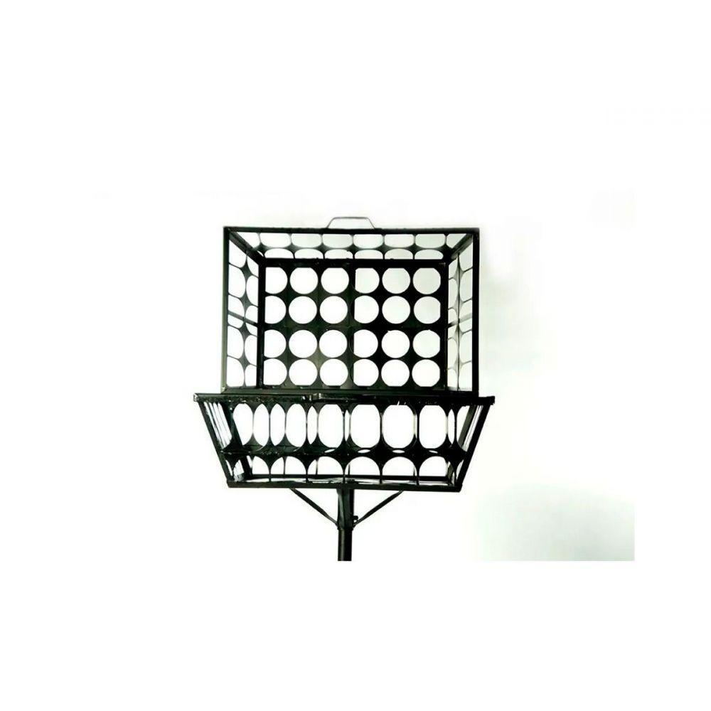 Lixeira de Rua Modelo Tela Moeda Retangular 60cm com Tampa - 2