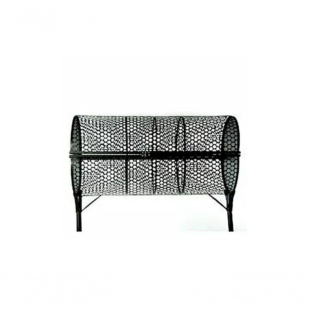 Lixeira de Rua Modelo Tela Moeda Dupla 100cm com Tampa - 1