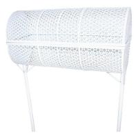 Lixeira de Rua Modelo Tela Moeda Dupla 100cm Com Tampa - 2