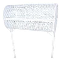 Lixeira de Rua Modelo Tela Moeda Dupla 100cm Com Tampa - 4