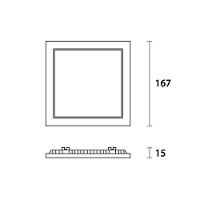 Painel De Led Quadrado Embutir 12w Bivolt Blumenau 6500k Luz Fria - 2