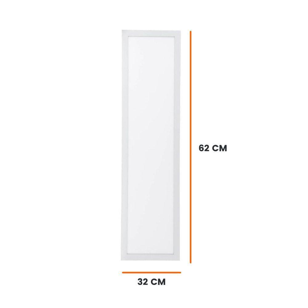 Painel Led Profissional Retangular Embutir 32w 32x62 Taschibra 6500k Luz Fria - 4