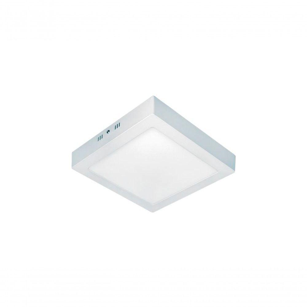 Painel De Led Quadrado Sobrepor 12w Bivolt Taschibra 3000k Luz Quente - 1