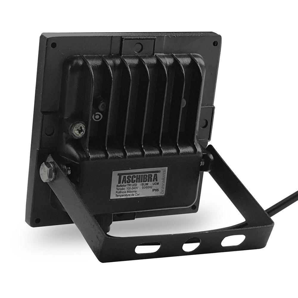 Refletor Taschibra Led Tr Slim 20w Rgb Preto Bivolt - 3