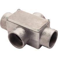 Condulete Fixo Tipo "x" 3" Tramontina Com Tampa / Rosca Bsp / Sem Pintura Tramontina - 1