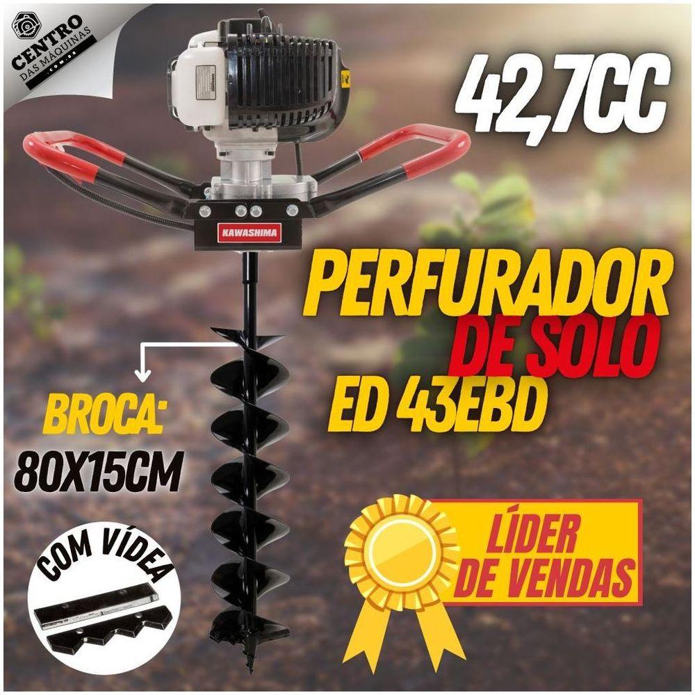Perfurador De Solo Kawashima Ed43Ebd Broca 80X15Cm Com Vídia - 10