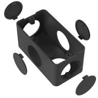 Condulete Pvc Múltiplo 1/2-3/4 Preto Inpol - 1