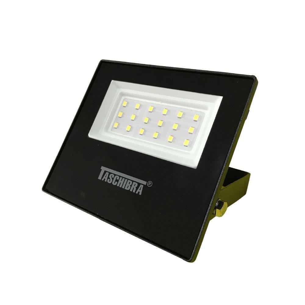 Kit 6 Refletores Taschibra Led Tr Slim 20w 6500k Preto Bivolt - 4