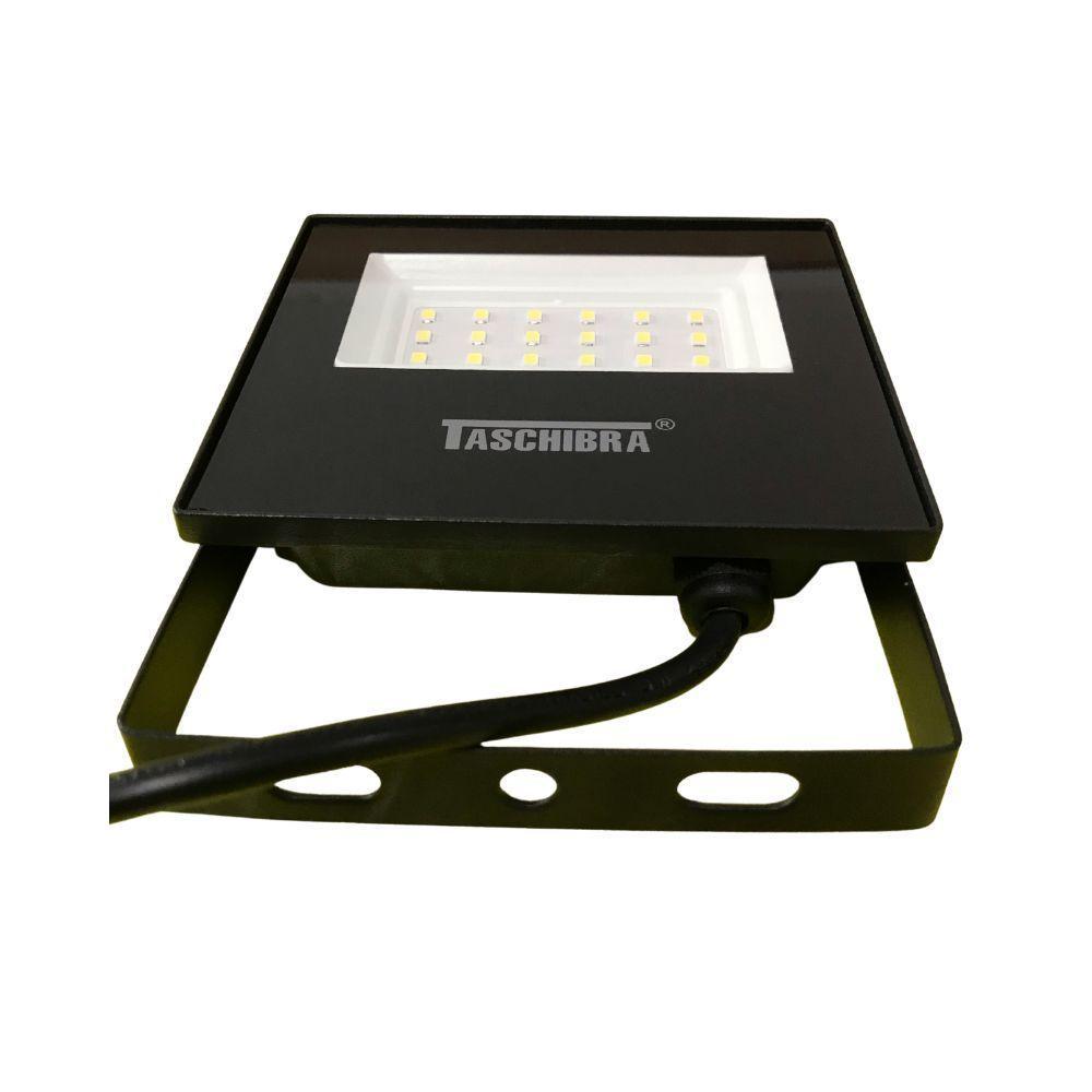 Kit 6 Refletores Taschibra Led Tr Slim 20w 6500k Preto Bivolt - 5