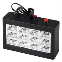 Strobo Branco Rítmico Alto Brilho Luz De Festas 12 Leds 15W