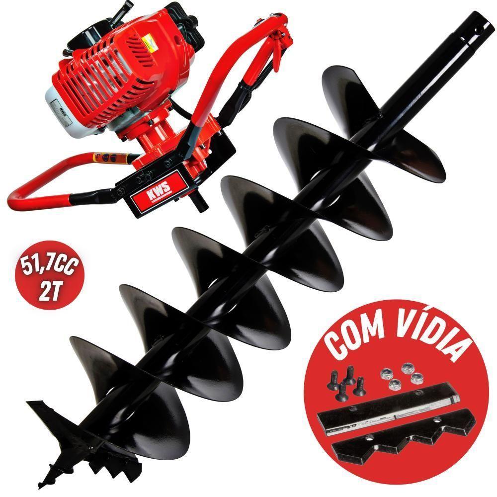 Perfurador De Solo Kawashima Ed52 Resistente Com Broca 200mm - 2